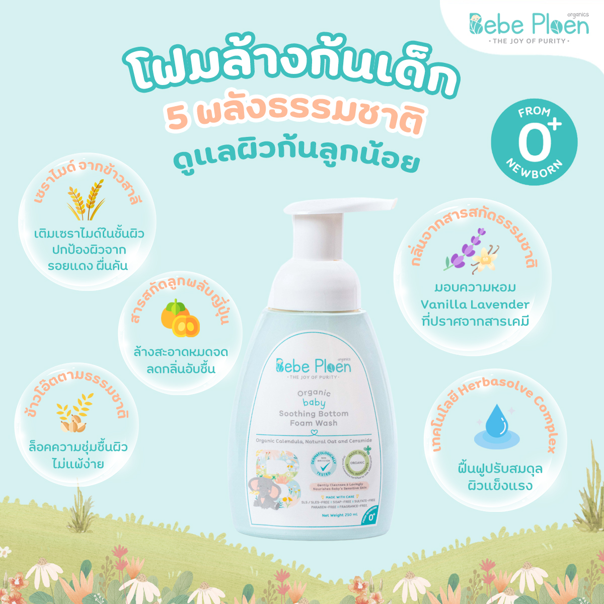 Bebeploen โฟมทำความสะอาดก้นเด็ก ภาพสินค้าที่ 1 Bebeploen โฟมทำความสะอาดก้นเด็ก ภาพสินค้าที่ 1