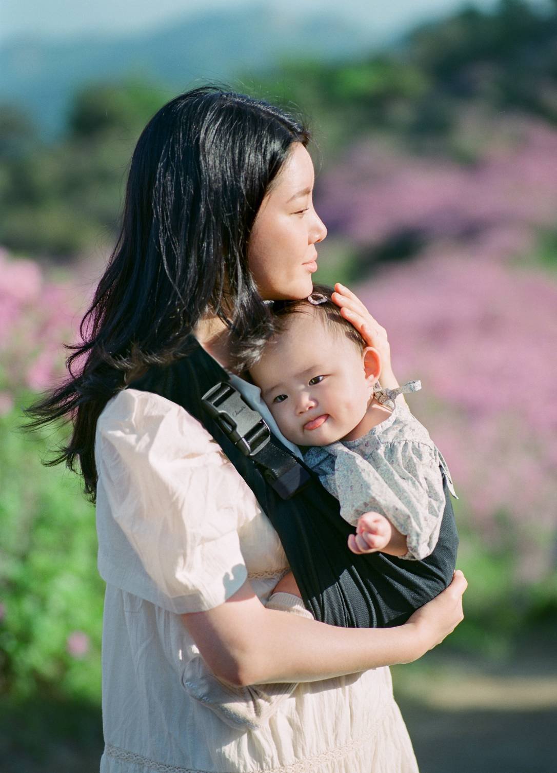 CHERINETTE ผ้าอุ้มเด็กอ่อน Cool mesh รุ่น Pocket sling (8)