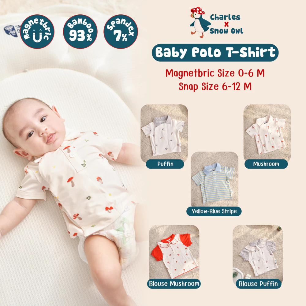 Charles x Snow Owl เสื้อเด็ก รุ่น Blouse (0-6m)