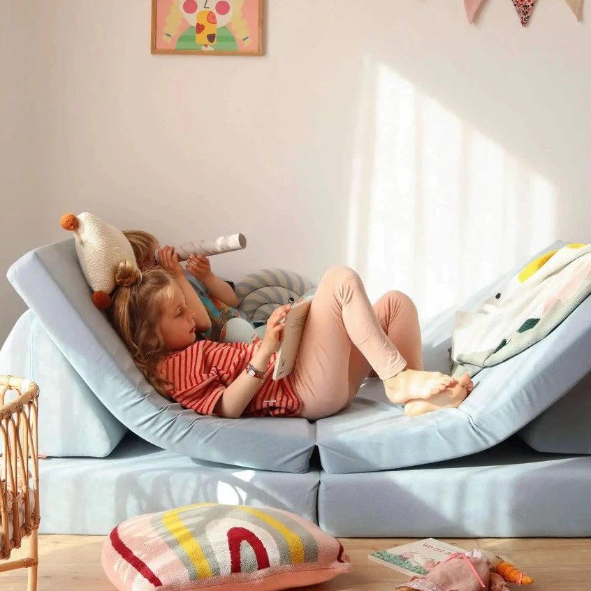 FUNZY PLAY Sofa โซฟาเด็กเสริมพัฒนาการ ปรับเปลี่ยนรูปแบบได้ ผ้านุ่มไม่บาดผิว เนื้อผ้ากำมะหยี่ (Velours) (8)