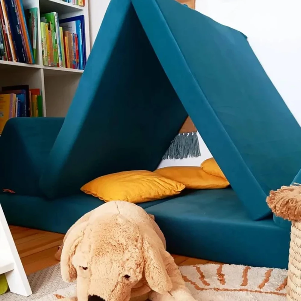 FUNZY PLAY Sofa โซฟาเด็กเสริมพัฒนาการ ปรับเปลี่ยนรูปแบบได้ ผ้านุ่มไม่บาดผิว เนื้อผ้ากำมะหยี่ (Velours)