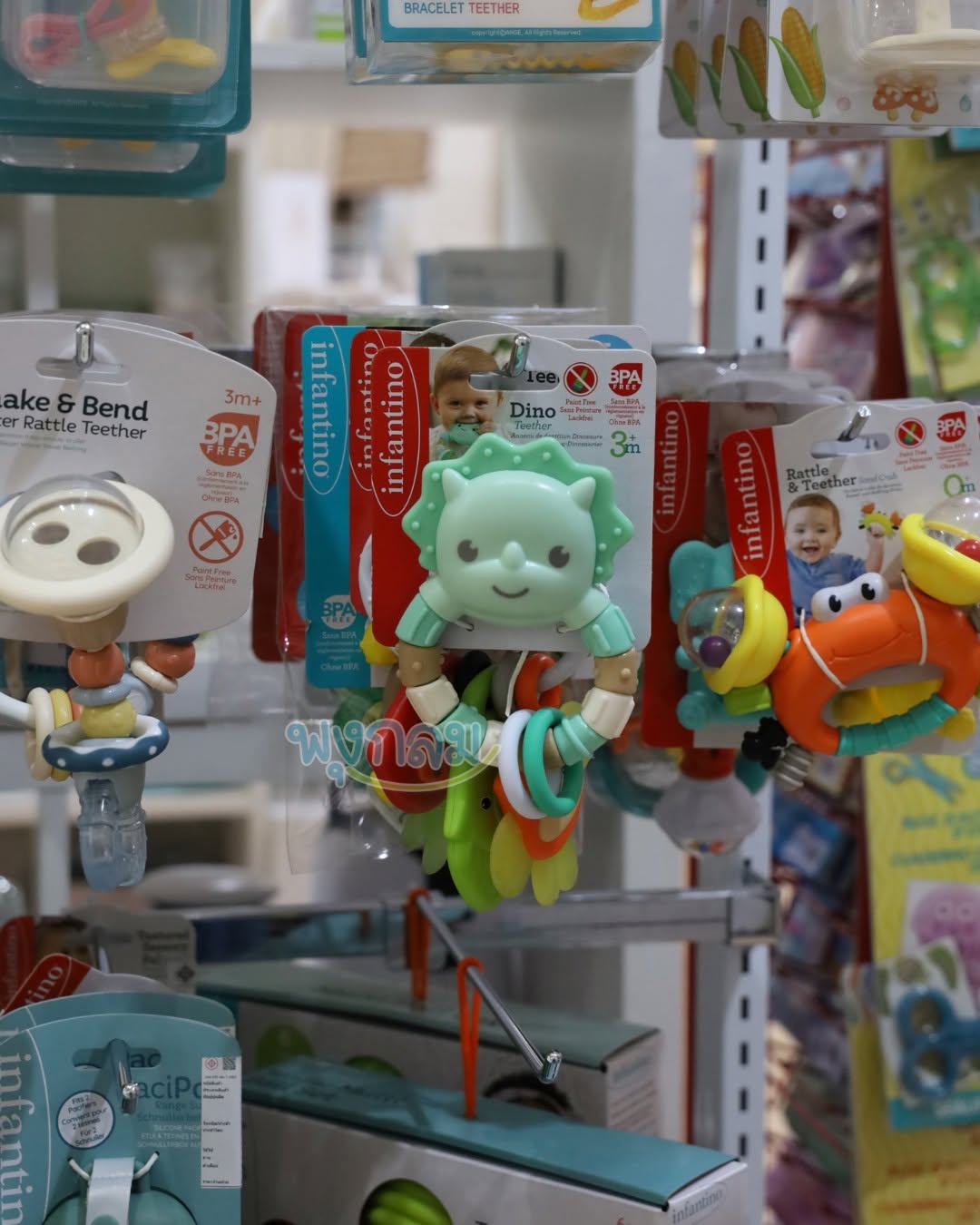INFANTINO Dino Teether ยางกัดเด็ก BPA Free ของเล่นเสริมพัฒนาการ 3 เดือนขึ้นไป INFANTINO Dino Teether ยางกัดเด็ก BPA Free ของเล่นเสริมพัฒนาการ 3 เดือนขึ้นไป