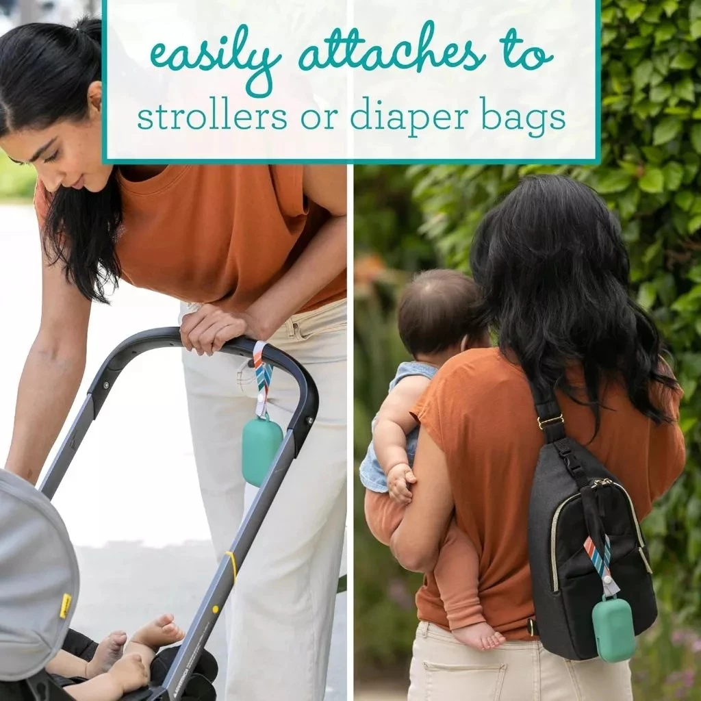 INFANTINO Travel Pod กระเป๋าใส่จุกนมหลอก ซิลิโคนพกพา กันฝุ่น พกสะดวก