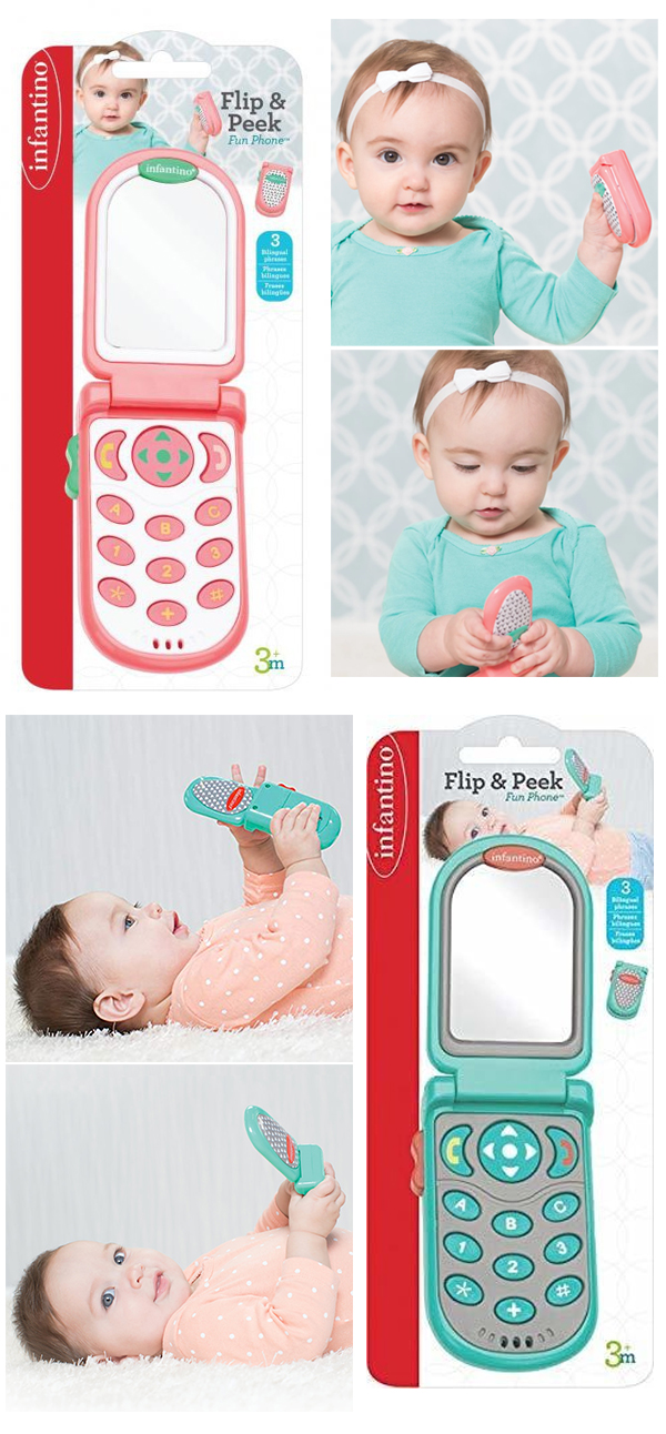 Infantino Flip and Peek โทรศัพท์ของเล่นเสริมพัฒนาการ 3m+