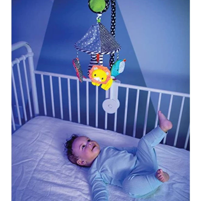 INFANTINO โมบายติดเตียงม้าหมุนรูปสัตว์ Gaga Musical Mobile (0m+)