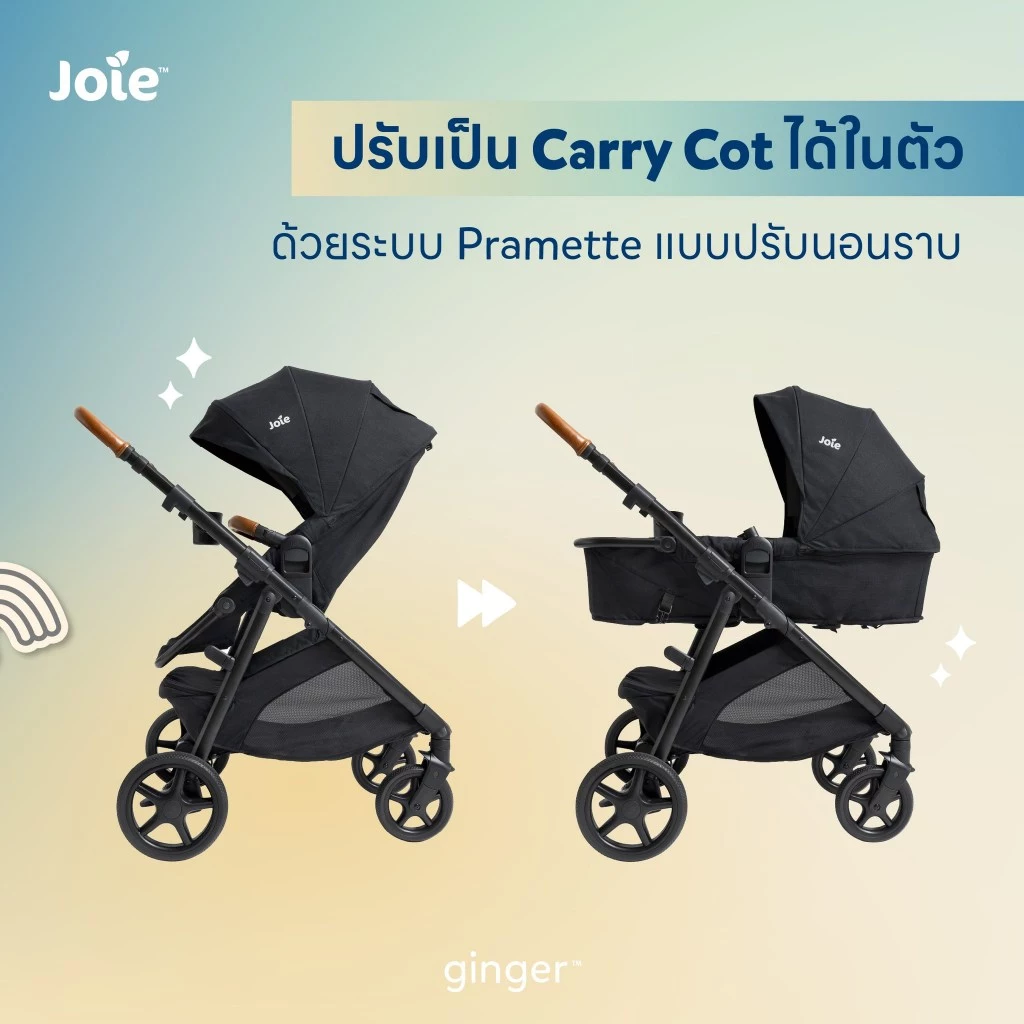 Joie รถเข็นเด็ก Ginger รองรับสรีระแบบ Anatomical Support 