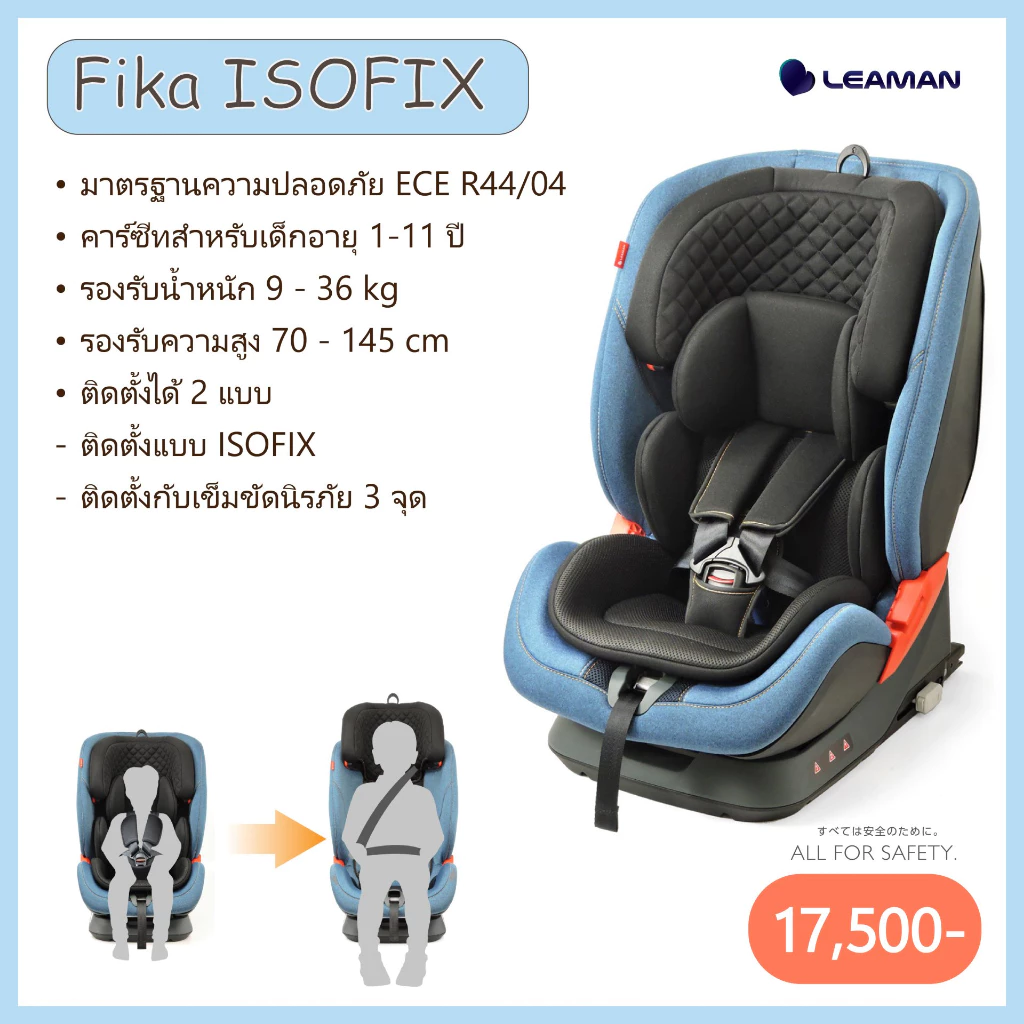 LEAMAN คาร์ซีทเด็ก รุ่น FIKA