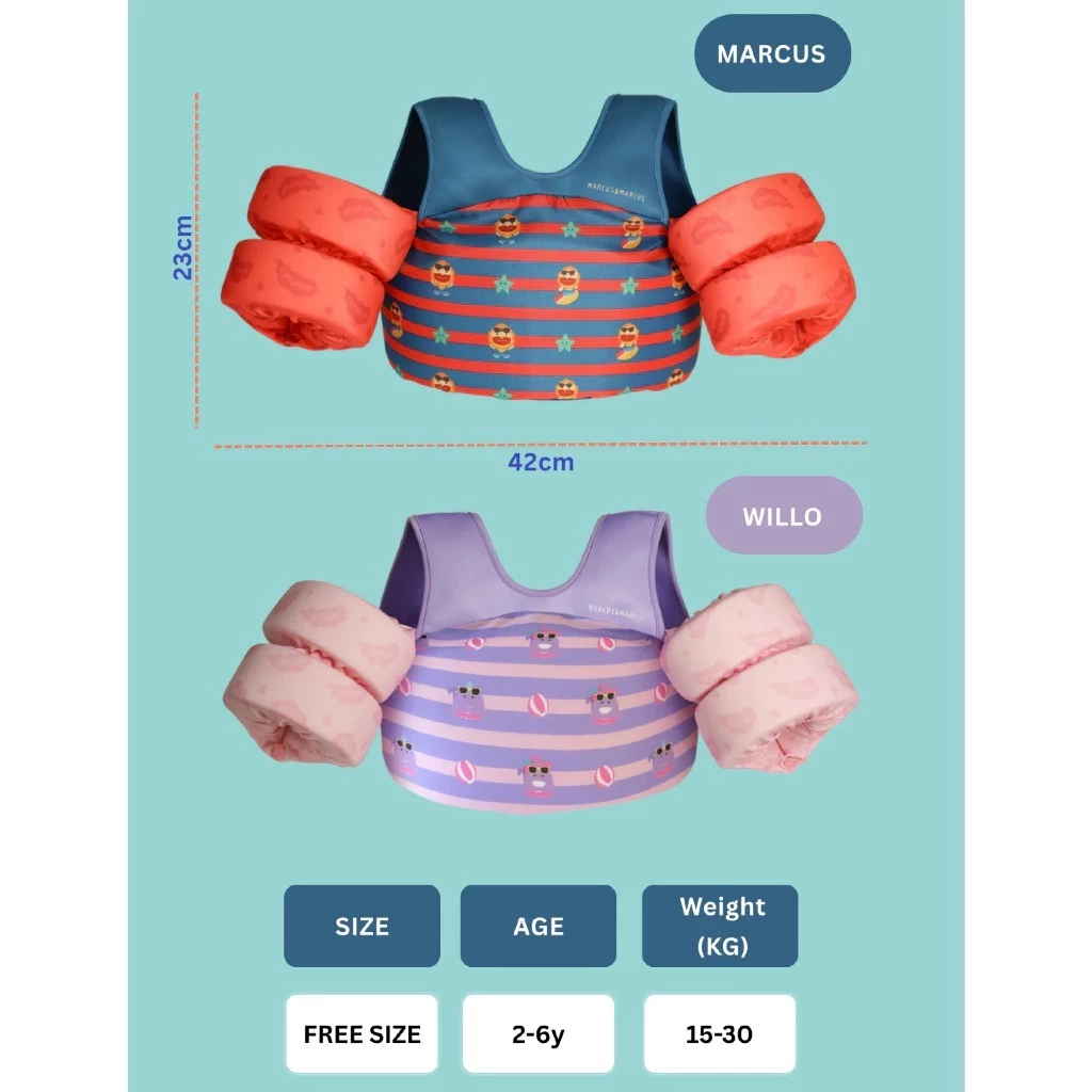 MARCUS & MARCUS เสื้อชูชีพเด็กแบบมีปลอกแขน
