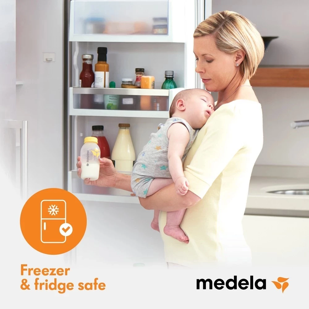 Medela ขวดนมพร้อมฝาปิด Breast Milk Bottles Set (2)