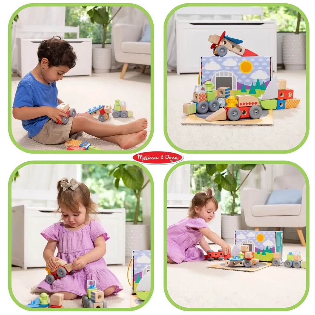 Melissa & Doug Blockables Farm Play Set รุ่น 50278 บล๊อกไม้ ตัวต่อ ชิ้นใหญ่ รุ่นฟาร์ม 56 ชิ้น Melissa & Doug Blockables Farm Play Set รุ่น 50278 บล๊อกไม้ ตัวต่อ ชิ้นใหญ่ รุ่นฟาร์ม 56 ชิ้น