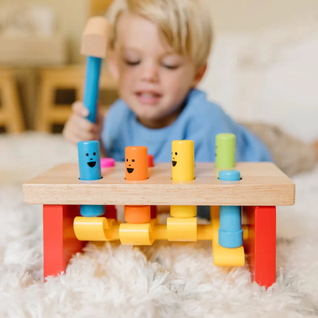 Melissa & Doug Deluxe Pounding Bench รุ่น 4490 ชุดค้อนตอก รุ่นดีลักซ์ เด้งขึ้นอัตโนมัติ จับคู่ (5) Melissa & Doug Deluxe Pounding Bench รุ่น 4490 ชุดค้อนตอก รุ่นดีลักซ์ เด้งขึ้นอัตโนมัติ จับคู่ (5)