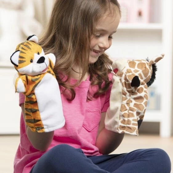 Melissa & Doug Hand Puppet ชุดหุ่นมือ ตุ๊กตามือทำจากผ้า ขนาด 24 cm x 4 ตัว (2)
