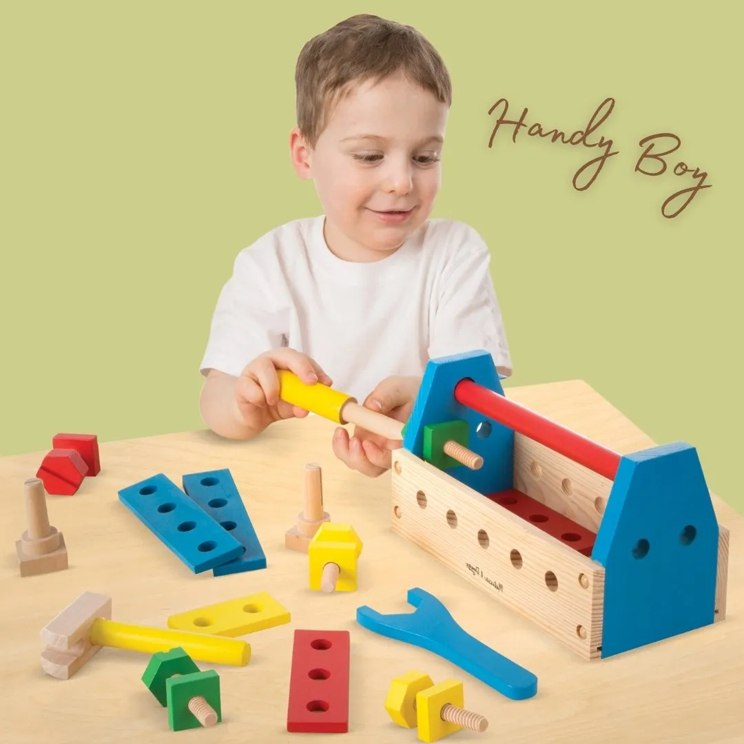 Melissa & Doug Take-Along Tool Kit รุ่น 0494 ของเล่นเครื่องมือช่าง ชุดต่อ ไข หมุน เสียบ สร้าง ออกแบบ (3) Melissa & Doug Take-Along Tool Kit รุ่น 0494 ของเล่นเครื่องมือช่าง ชุดต่อ ไข หมุน เสียบ สร้าง ออกแบบ (3)