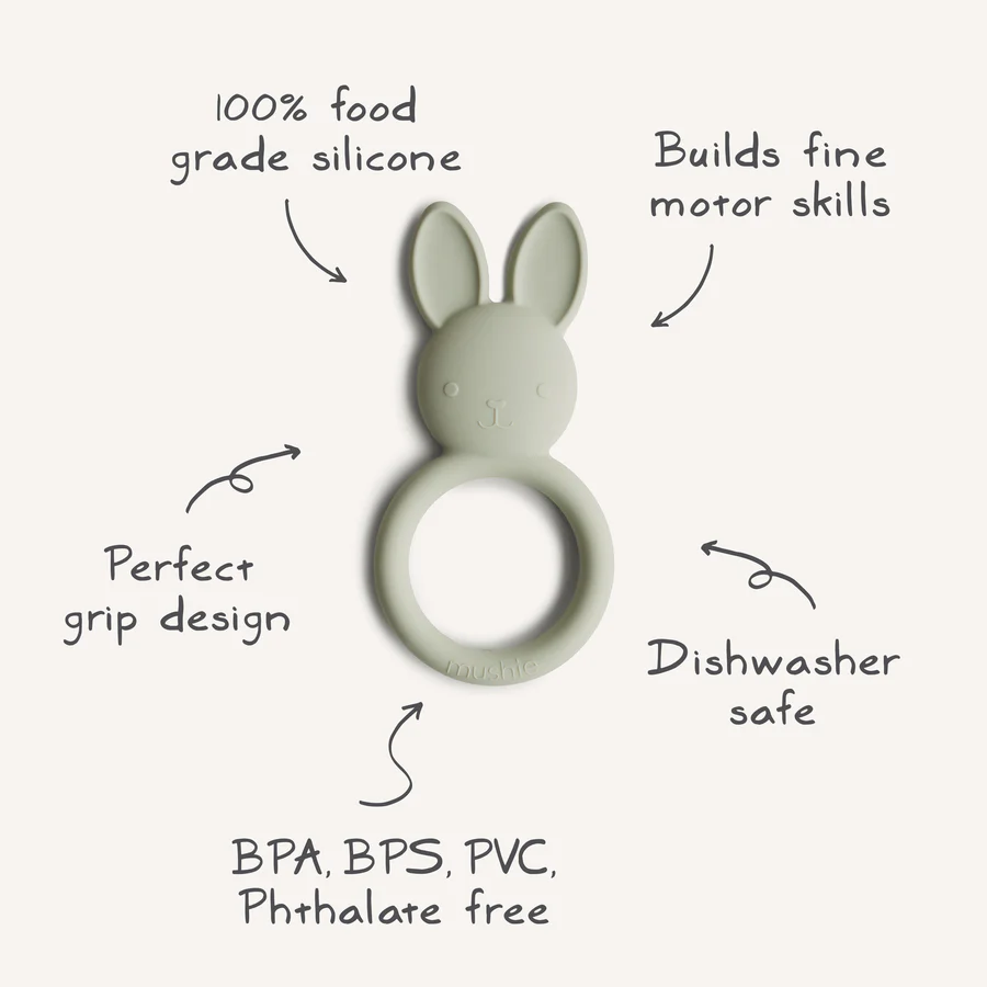 Mushie Teether Bunny ยางกัดซิลิโคนกระต่าย