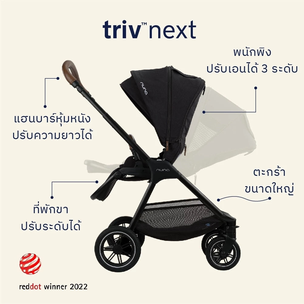 Nuna รถเข็นเด็ก Triv Next 