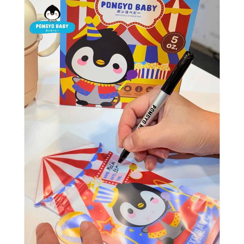 PONGYO BABY ปากกาเขียนถุงนม Non Toxic Permanent Pen