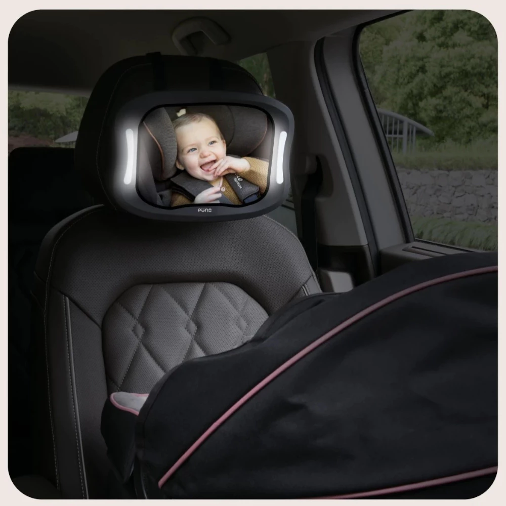 PUNA กระจกมองเด็กนั่งคาร์ซีท กระจกมองหลังรถยนต์ Baby Car Mirror พร้อมไฟ LED และรีโมทคอนโทรล PUNA กระจกมองเด็กนั่งคาร์ซีท กระจกมองหลังรถยนต์ Baby Car Mirror พร้อมไฟ LED และรีโมทคอนโทรล