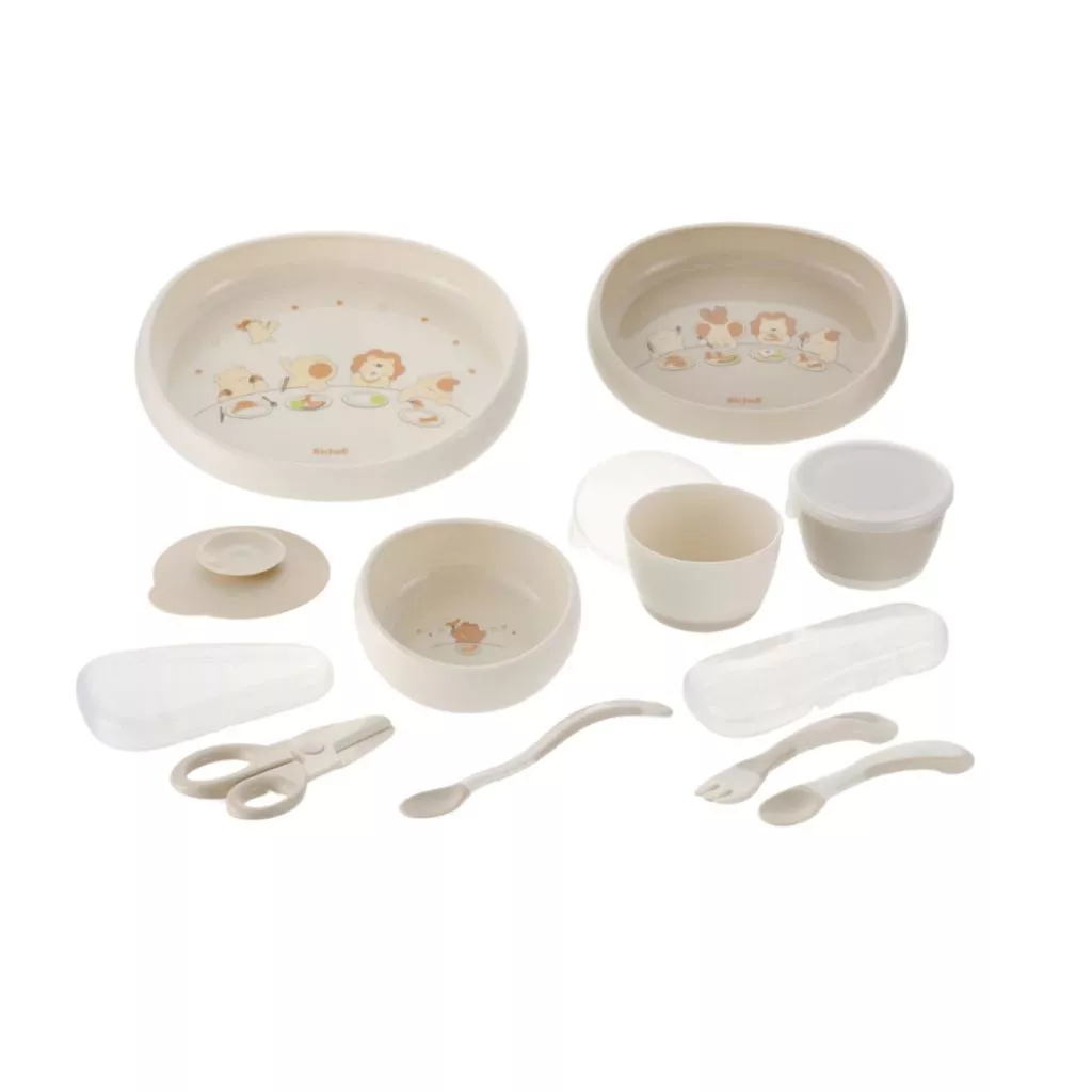 Richell ชุดเซ็ตทานอาหาร รุ่น T.L.I. Easy Scoop Feeding Set (5m+)