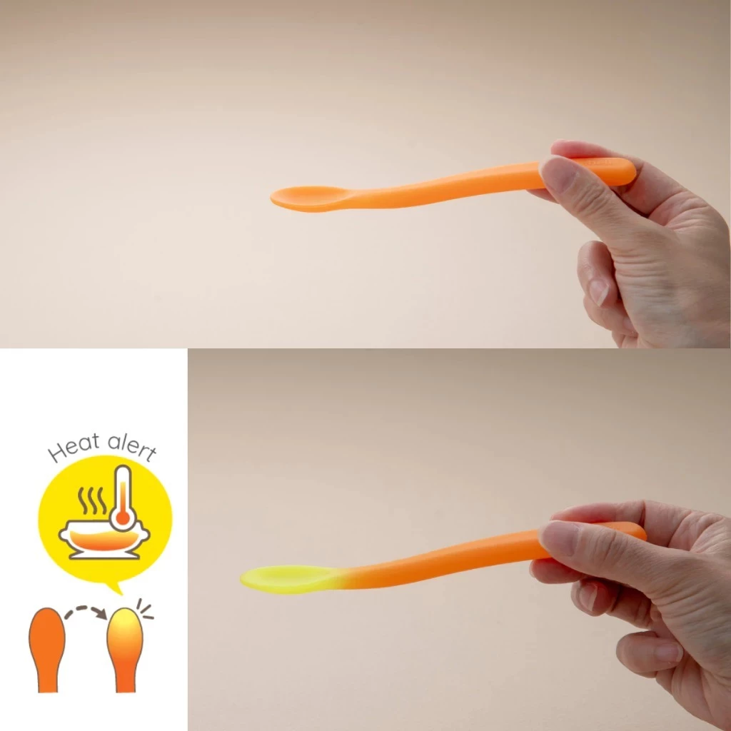 Richell ช้อนซิลิโคนเปลี่ยนสีตามอุณหภูมิ