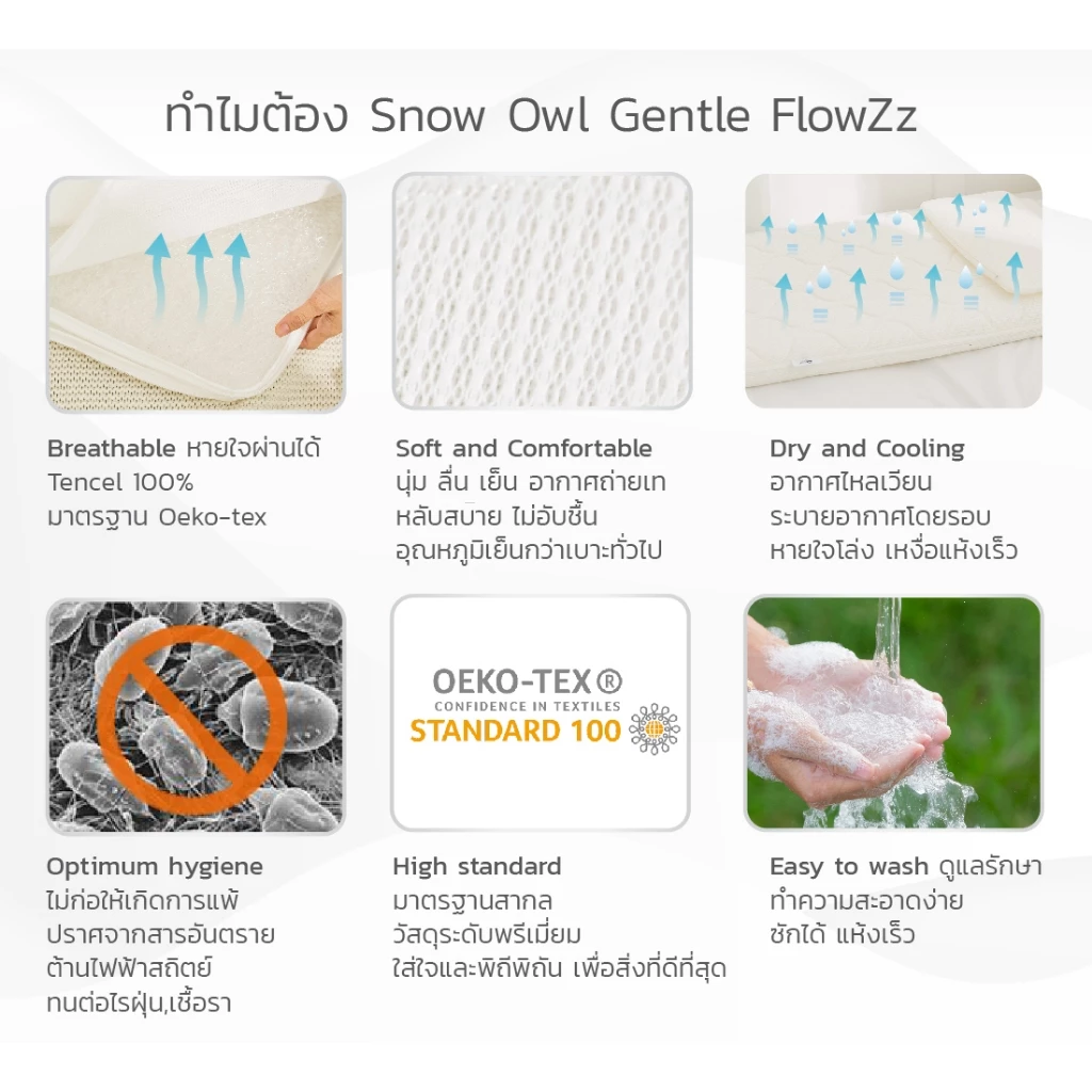 SNOW OWL Gentle FlowZz เบาะนอนระบายอากาศ 