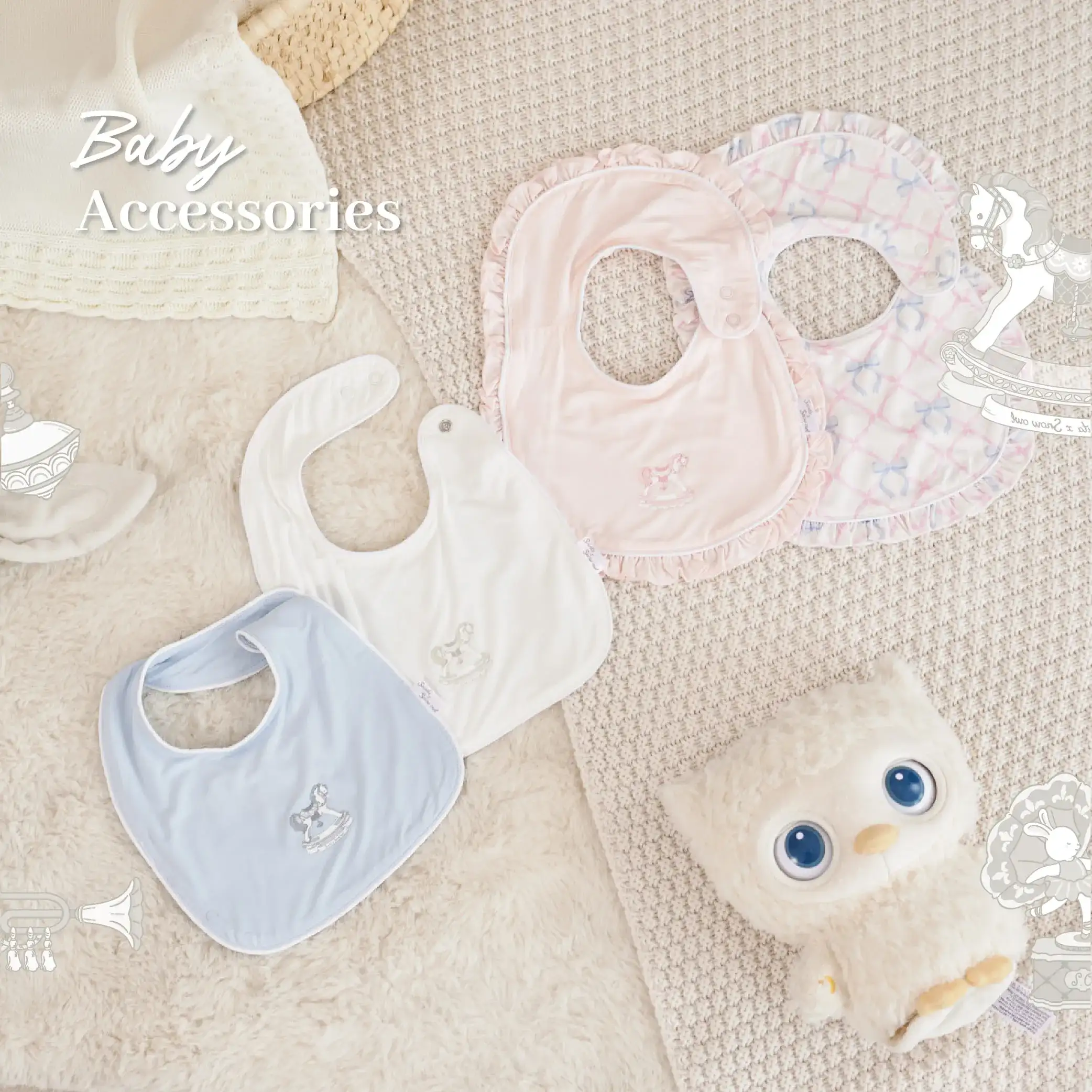 SNOW OWLxSririta ผ้ากันเปื้อนเด็ก