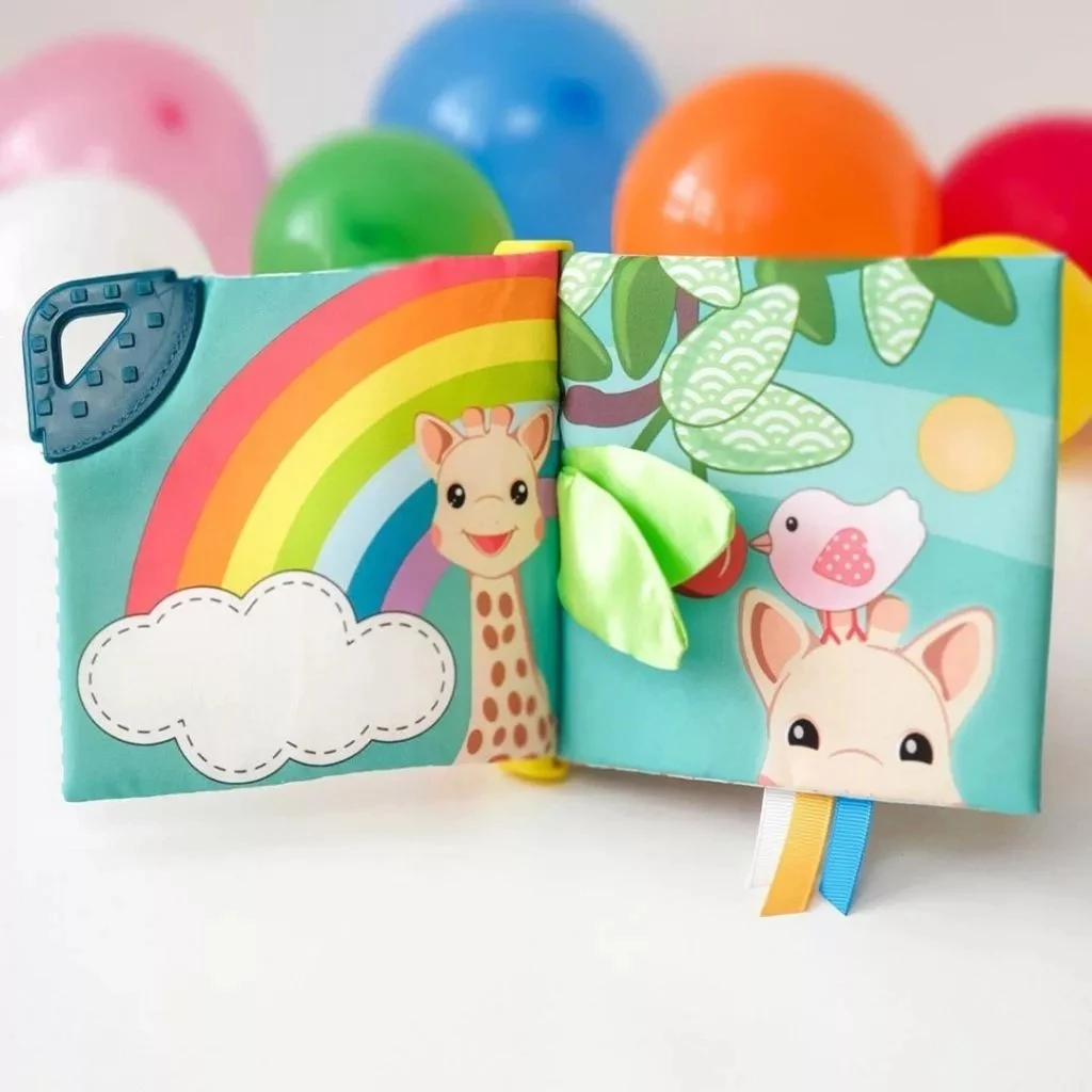 SOPHIE LA GIREFE ชุดของขวัญวันเกิด ยีราฟโซฟี Birth gift set (ห่วงเขย่าสี) (8)