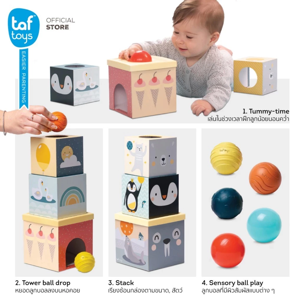 TAF TOYS กล่องหยอดบอล เรียงซ้อน