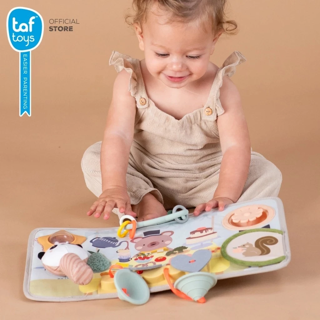 Taf Toys กระดานของเล่นเสริมพัฒนาการ Peek, Pop & Play Station (6m+)