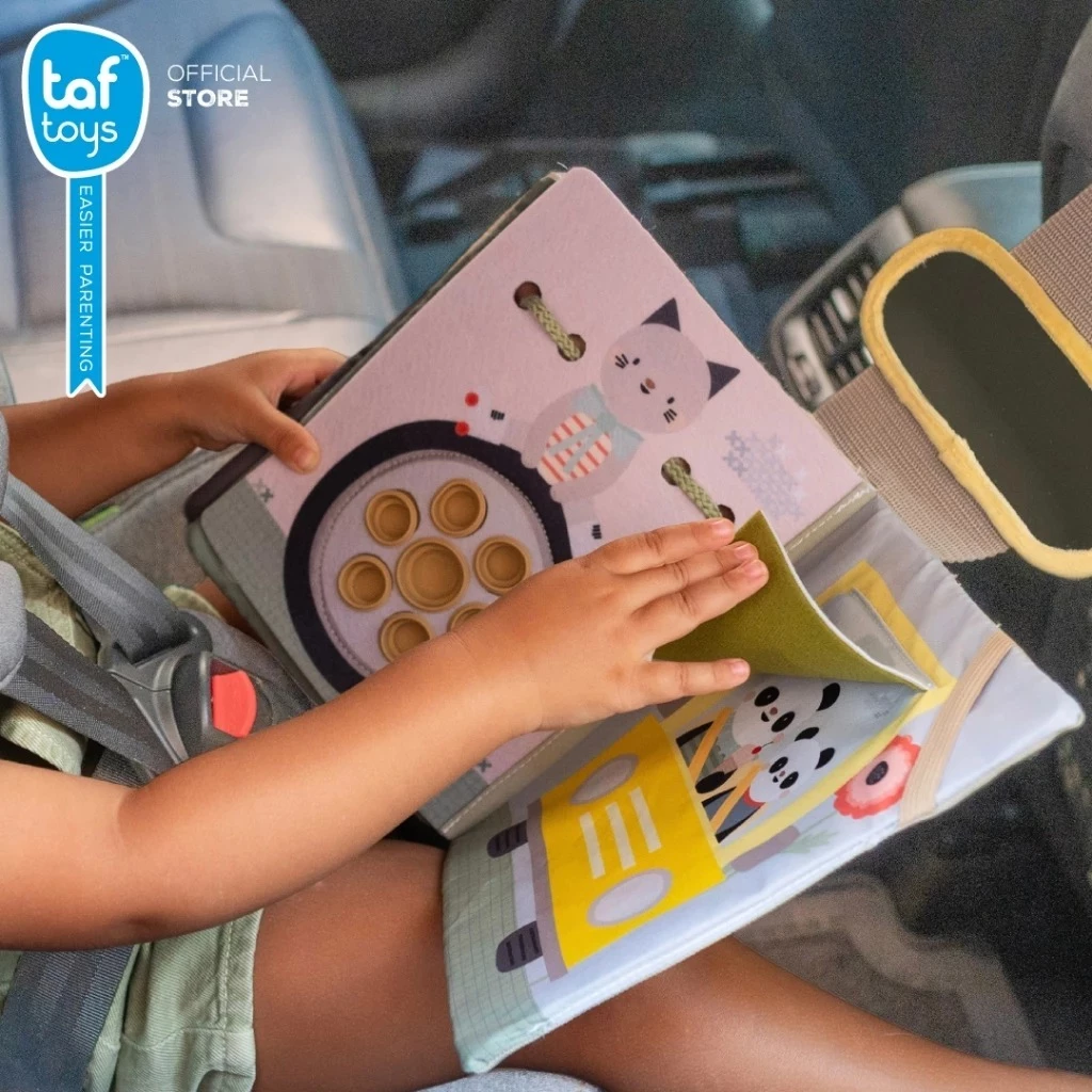 Taf Toys หนังสือผ้ากิจกรรมจำลองการขับรถ Ride Time Busy Book (18m+) Taf Toys หนังสือผ้ากิจกรรมจำลองการขับรถ Ride Time Busy Book (18m+)