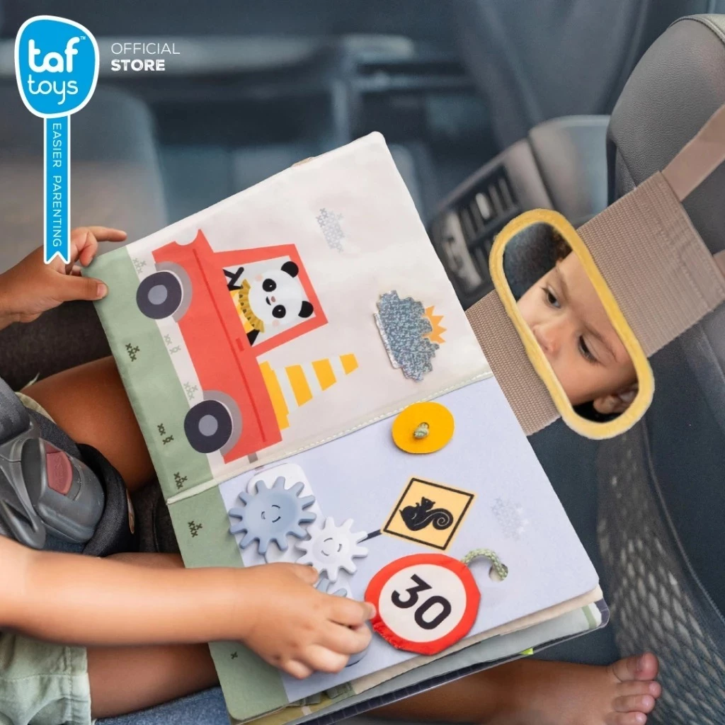 Taf Toys หนังสือผ้ากิจกรรมจำลองการขับรถ Ride Time Busy Book (18m+) Taf Toys หนังสือผ้ากิจกรรมจำลองการขับรถ Ride Time Busy Book (18m+)