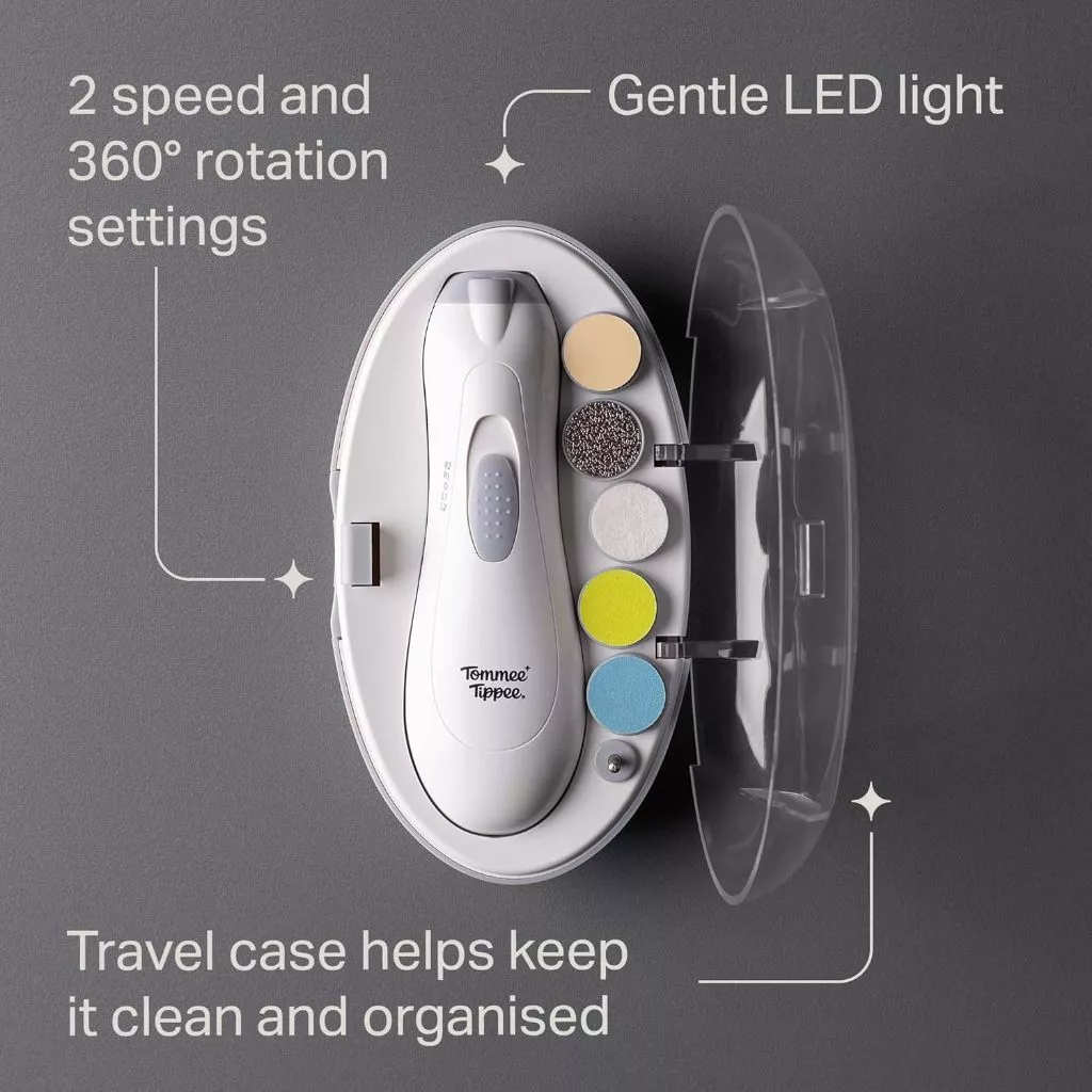 Tommee Tippee ที่ตัดเล็บอัตโนมัติเด็กและผู้ใหญ่ Nailcare มี 6 หัวเปลี่ยน