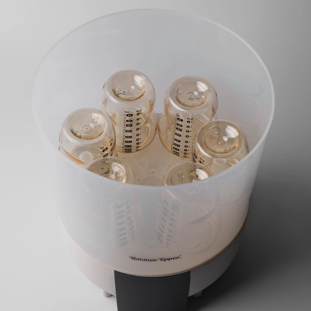 Tommee Tippee เครื่องฆ่าเชื้อ นึ่ง อบแห้งขวดนม Fast Steri-dryer มีตัวกรองอากาศ HEPA