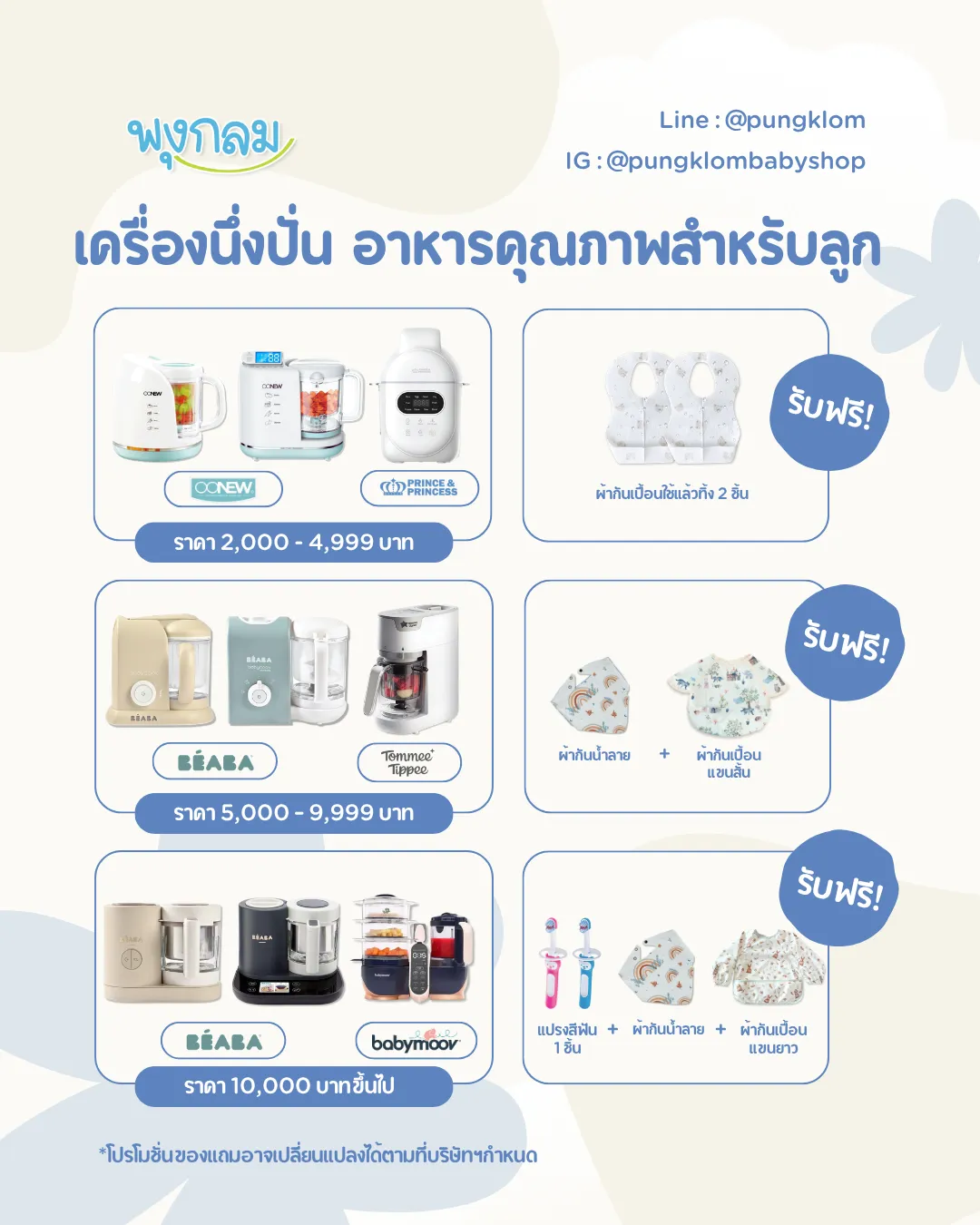 เครื่องนึ่งปั่นอาหารเด็ก