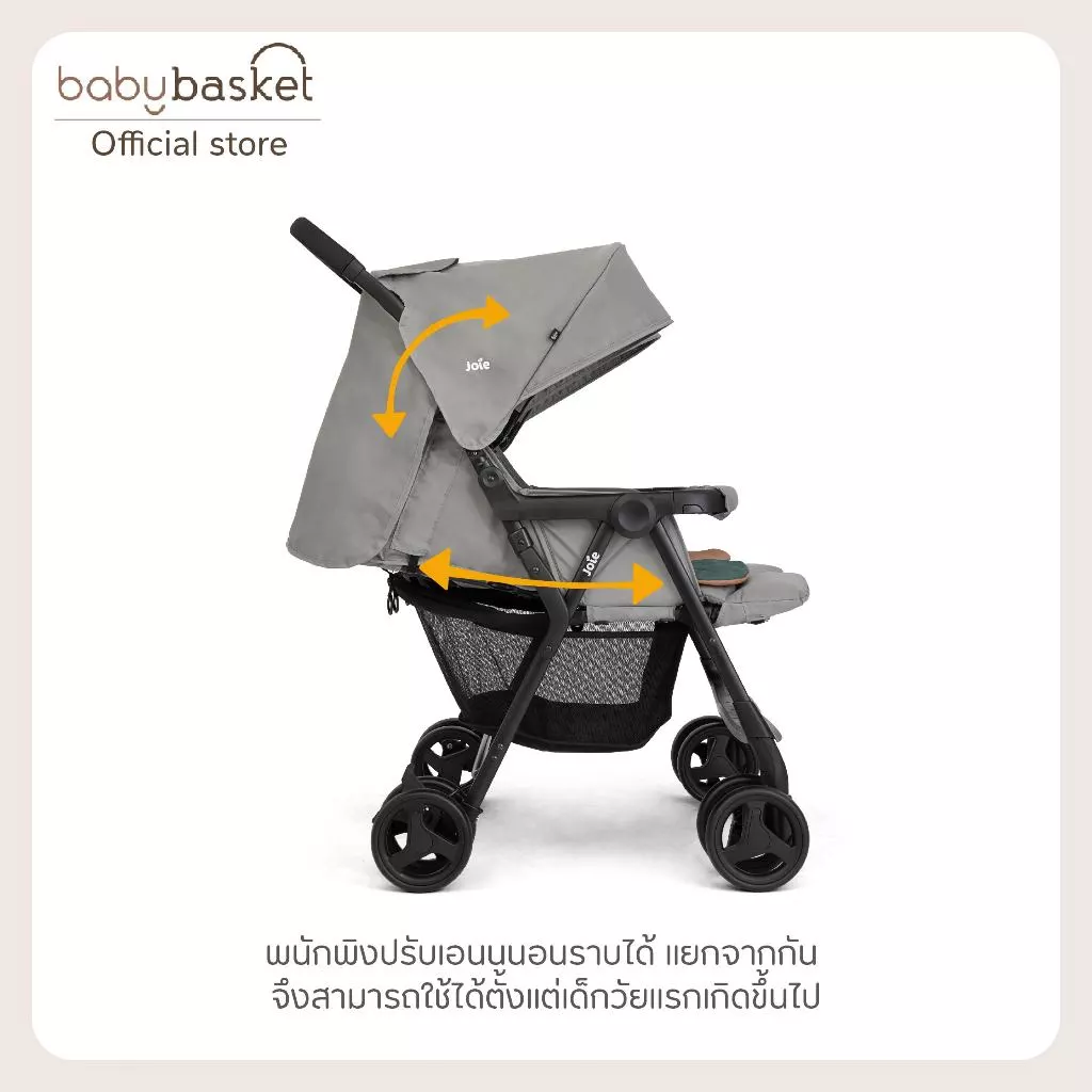 Joie รถเข็นเด็กแฝด Aire Twin