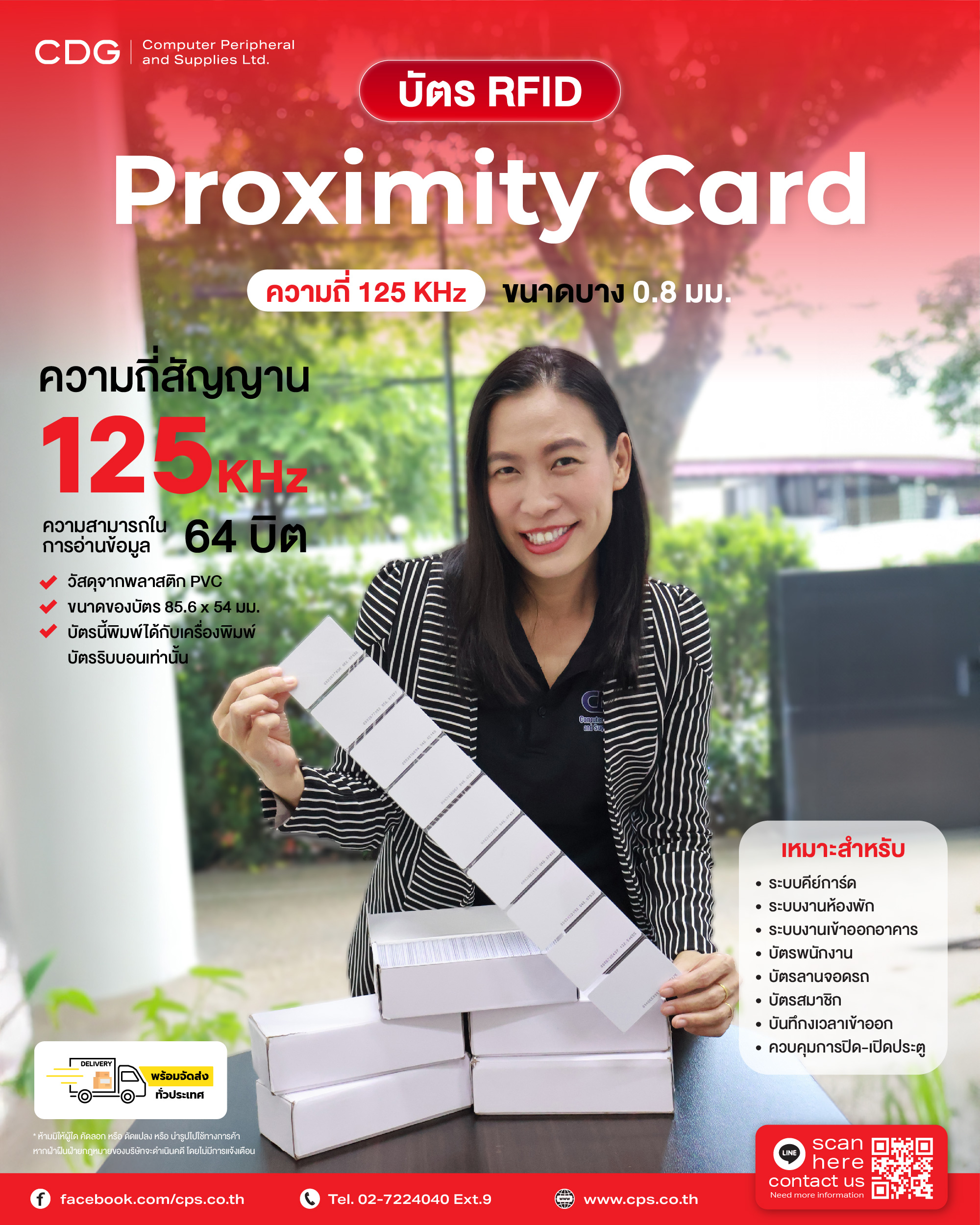 บัตร Proximity Card RFID