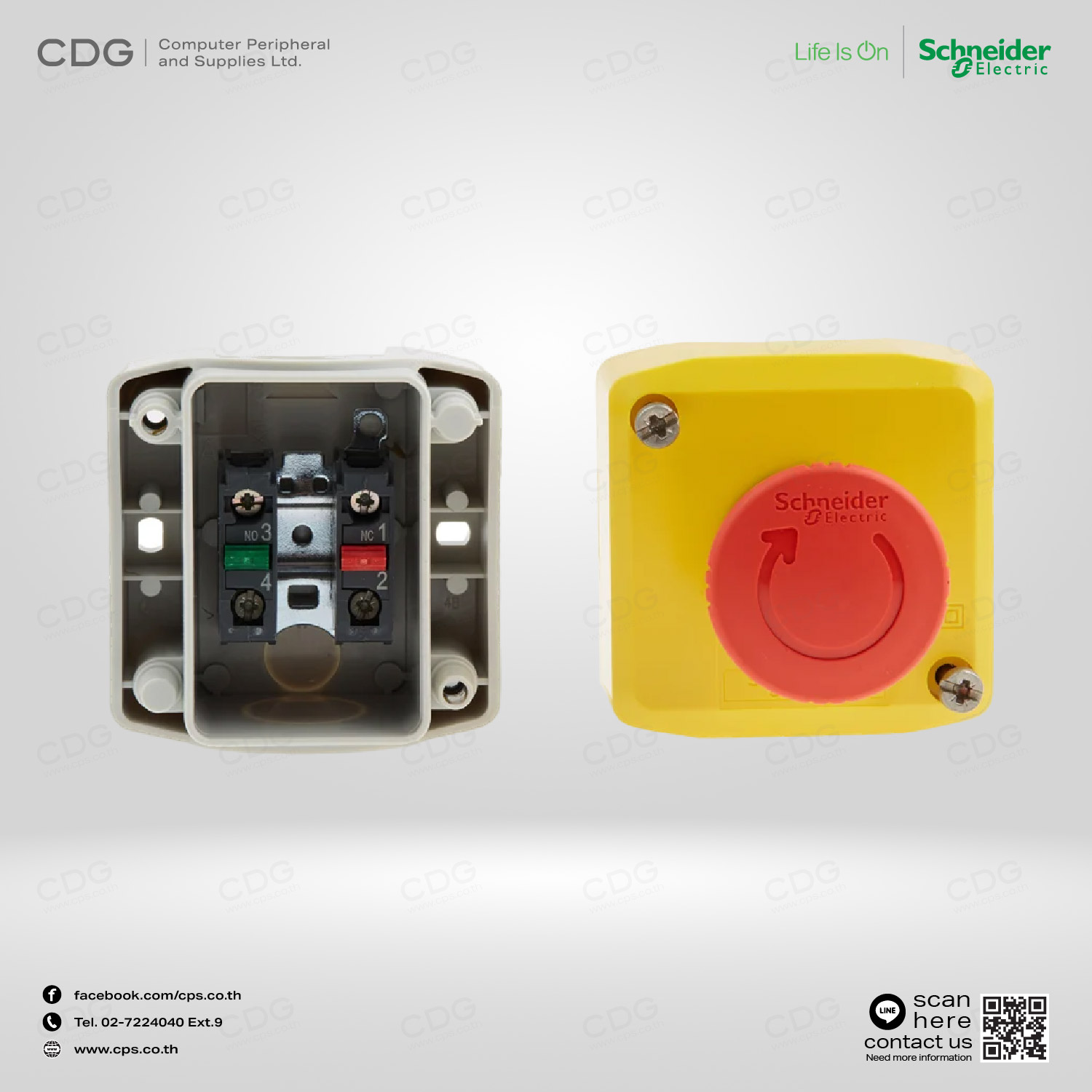 Schneider Electric XALK178E Emergency Button