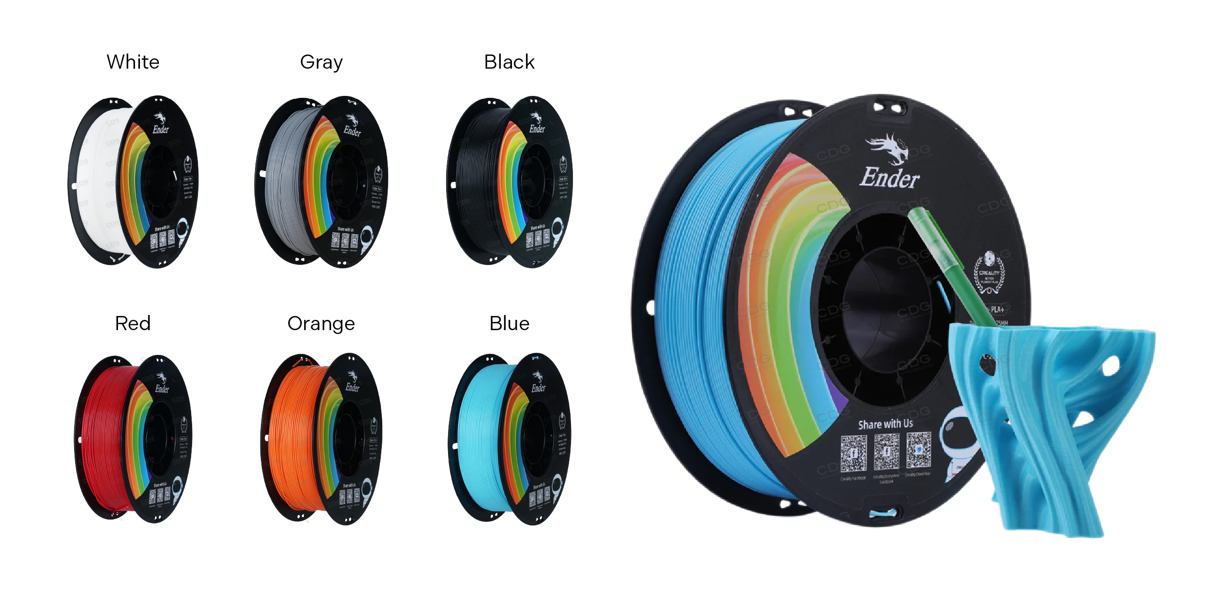 Creality Ender PLA+ 3D Printing Filament 1.75mm 1kg