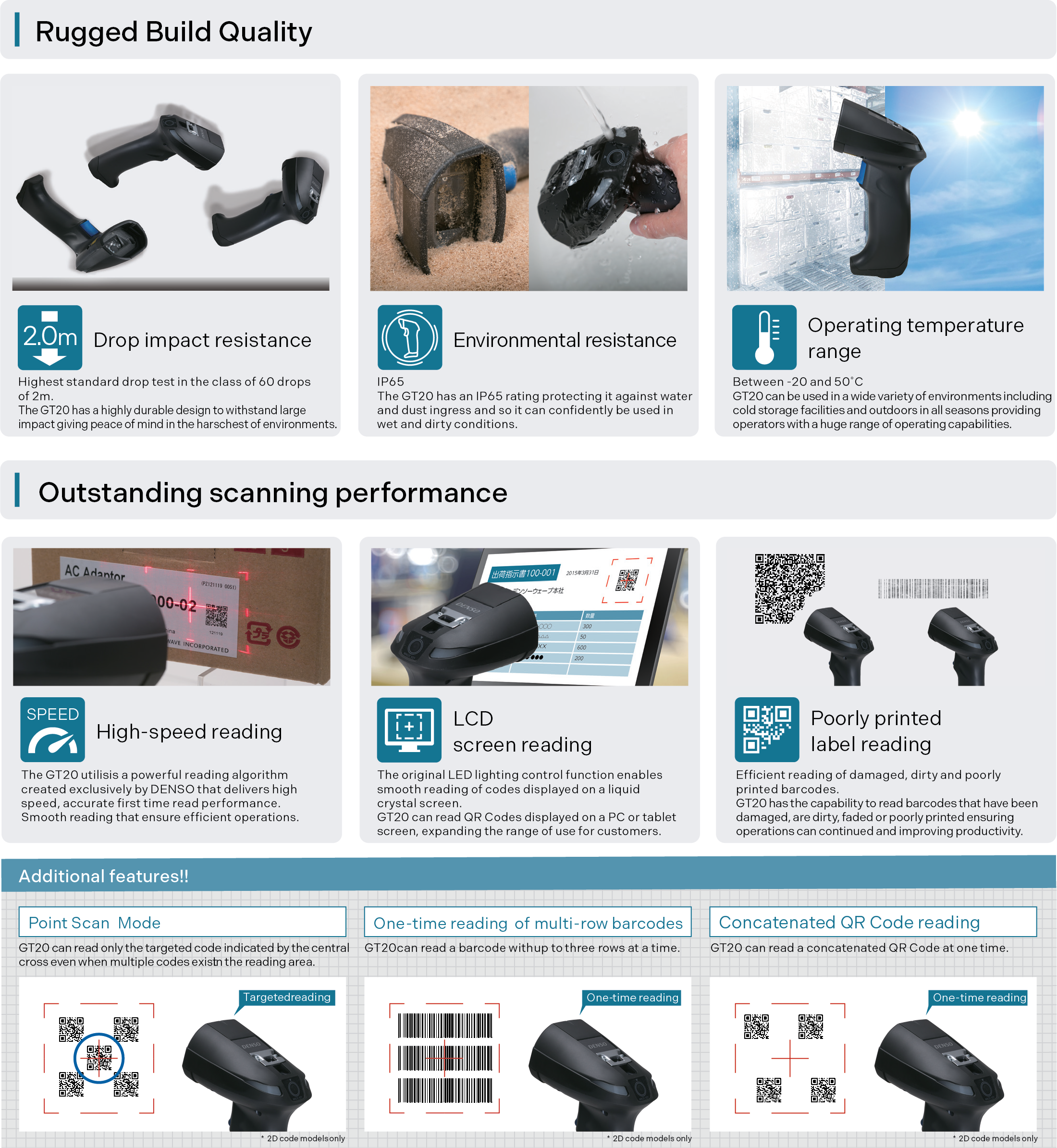 DENSO GT20 Series Bluetooth Hand-held Scanner