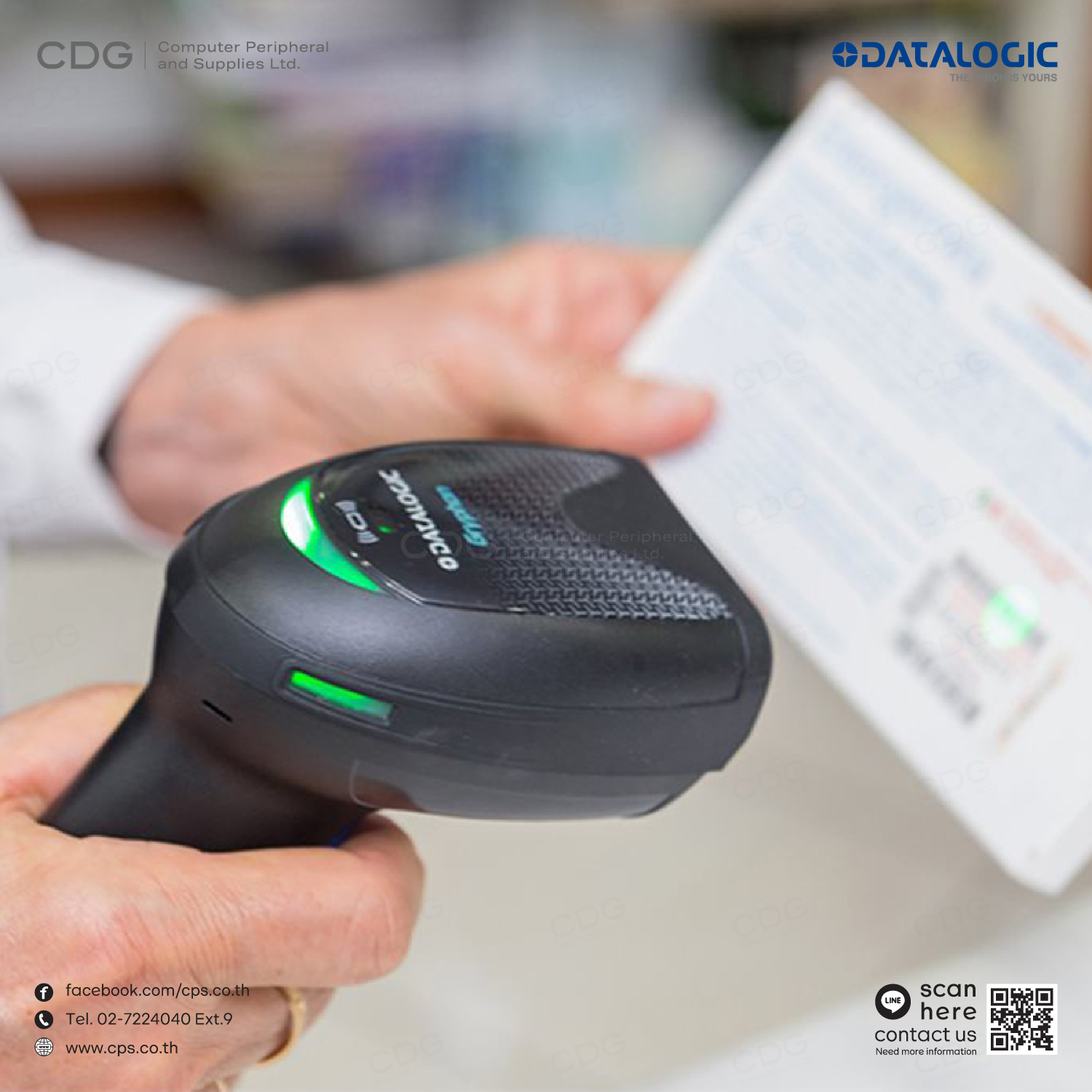Datalogic Gryphon GD4520 Barcode Scanner 1D / 2D (USB)