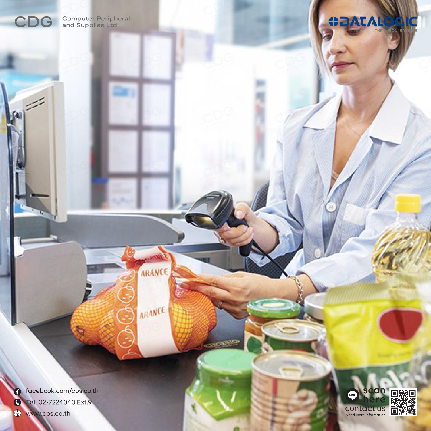 Datalogic Gryphon GD4520 Barcode Scanner 1D / 2D (USB)
