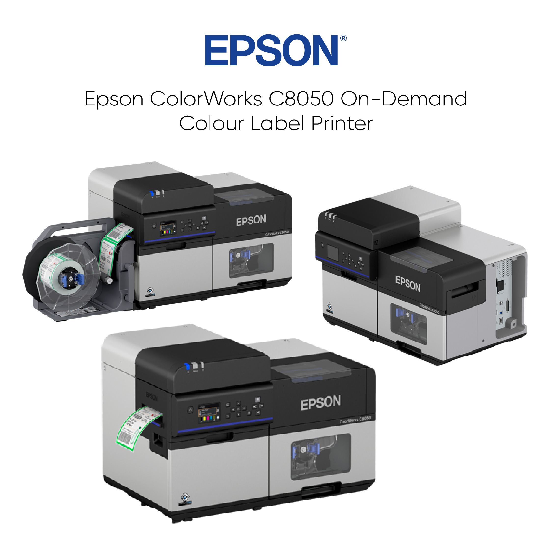 Epson ColorWorks C8050 On-Demand Colour Label Printer Epson ColorWorks C8050 On-Demand Colour Label Printer
