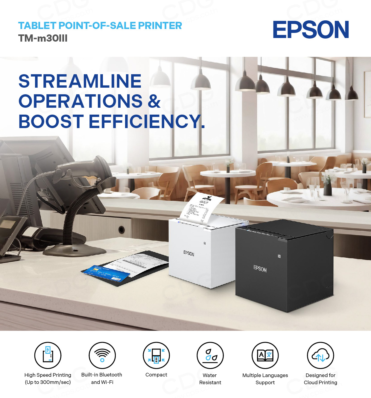 Epson TM-m30III Thermal Receipt POS Printer