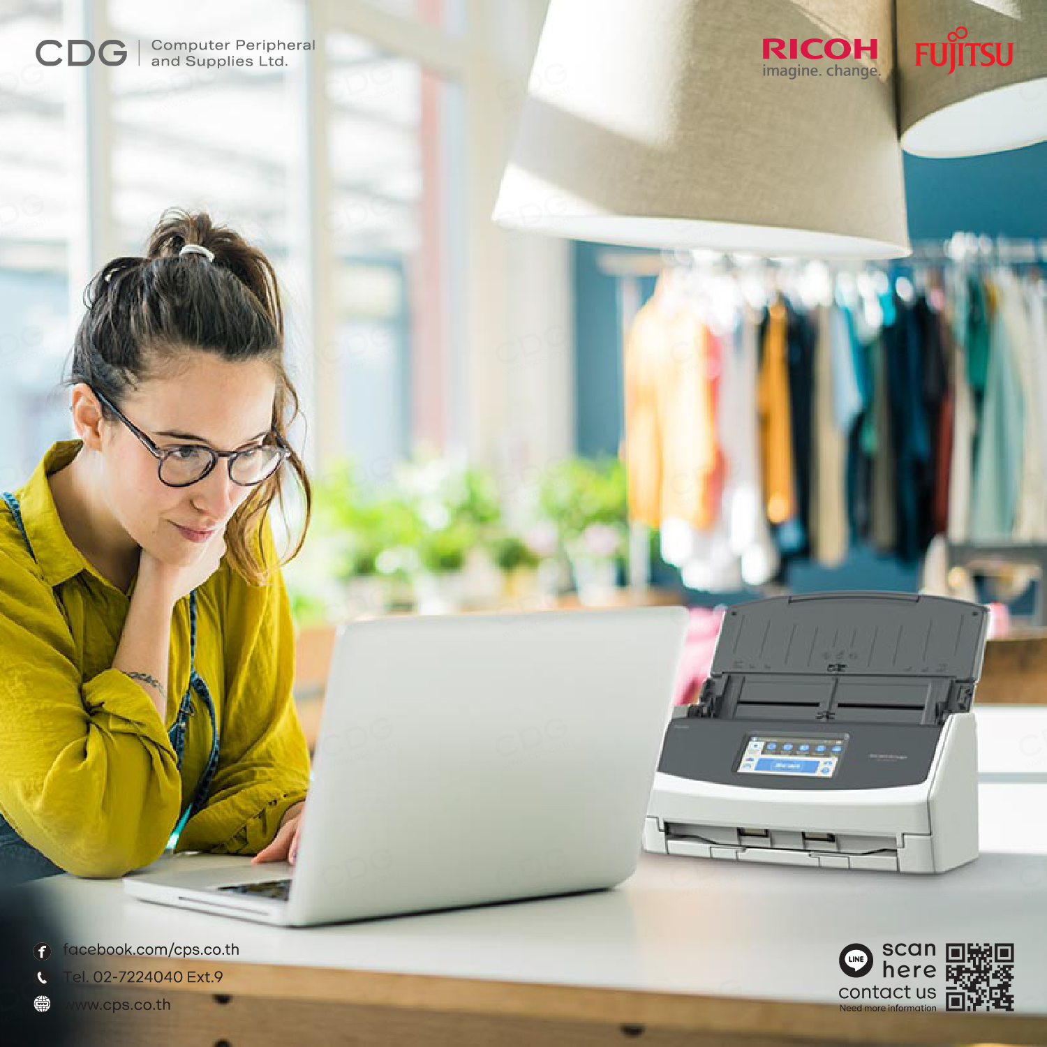 Ricoh (Fujitsu) Image Scanner ScanSnap iX1600