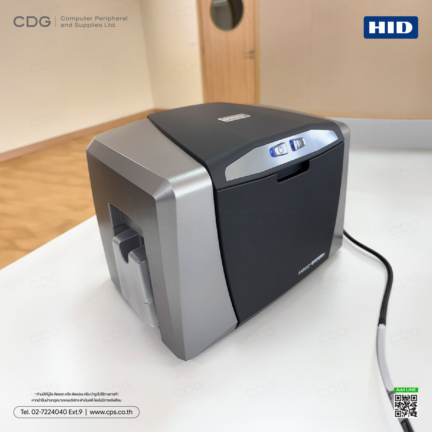 HID FARGO DTC1250e Single-Side ID Card Printer & Encoder