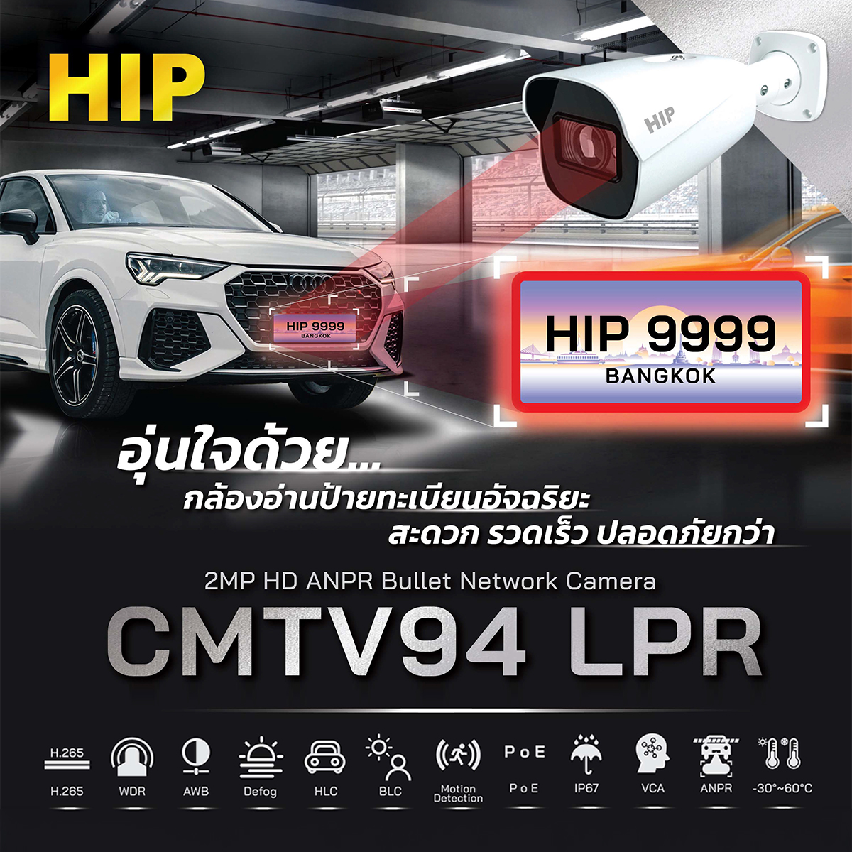 HIP CMTV94 LPR Camera