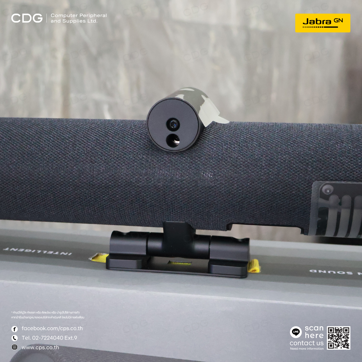 Jabra PanaCast 50, Black Panoramic 4K Video Conference Bar