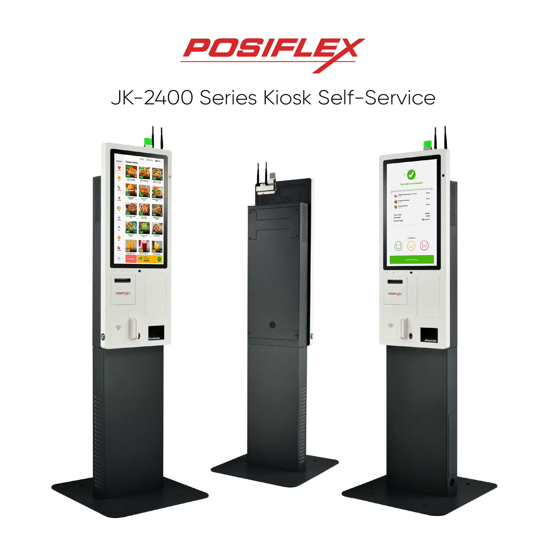 Posiflex JK-2400 Series Kiosk Self-Service 23.8