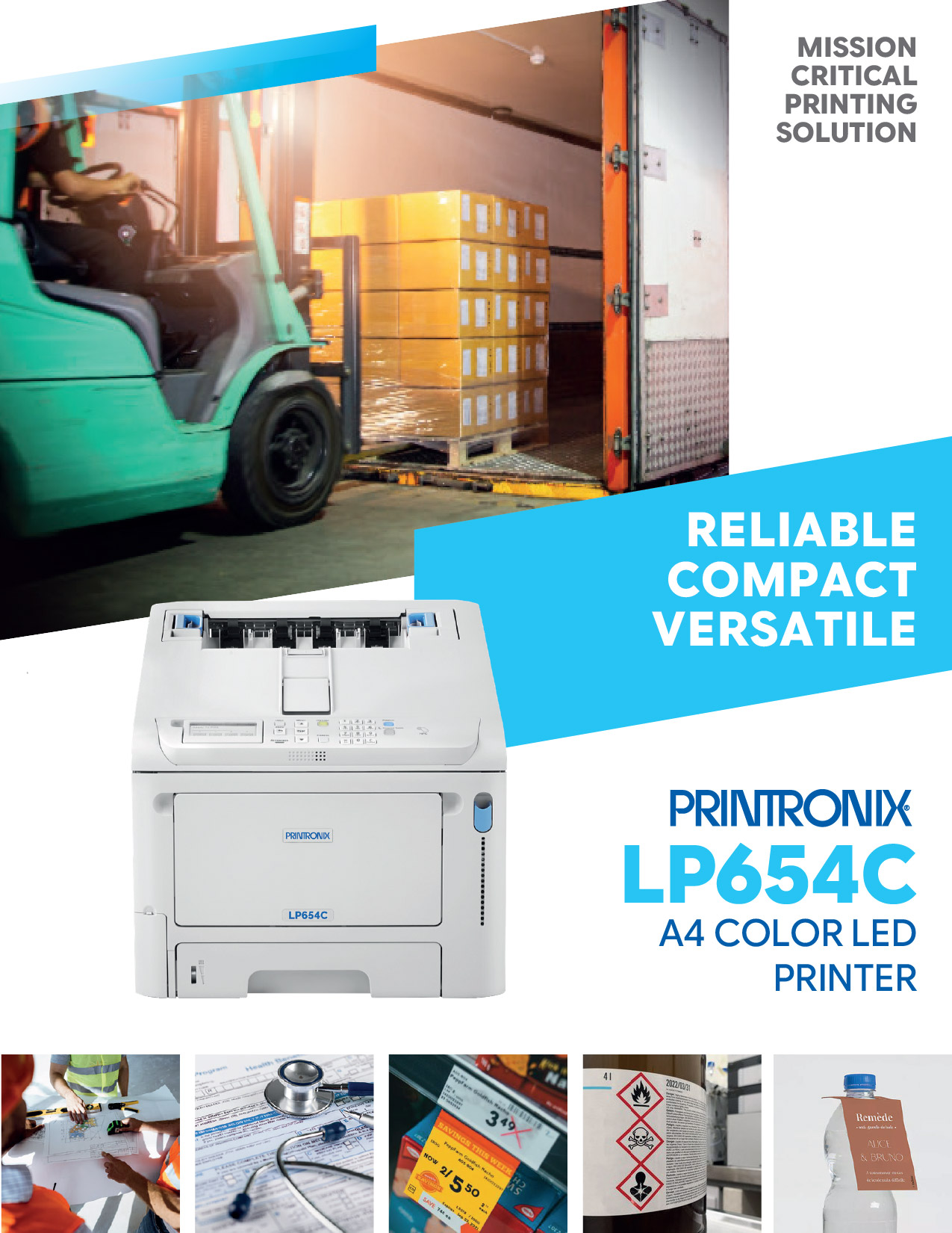 Printronix LP654C A4 Color LED Printer 1200 dpi Printronix LP654C A4 Color LED Printer 1200 dpi