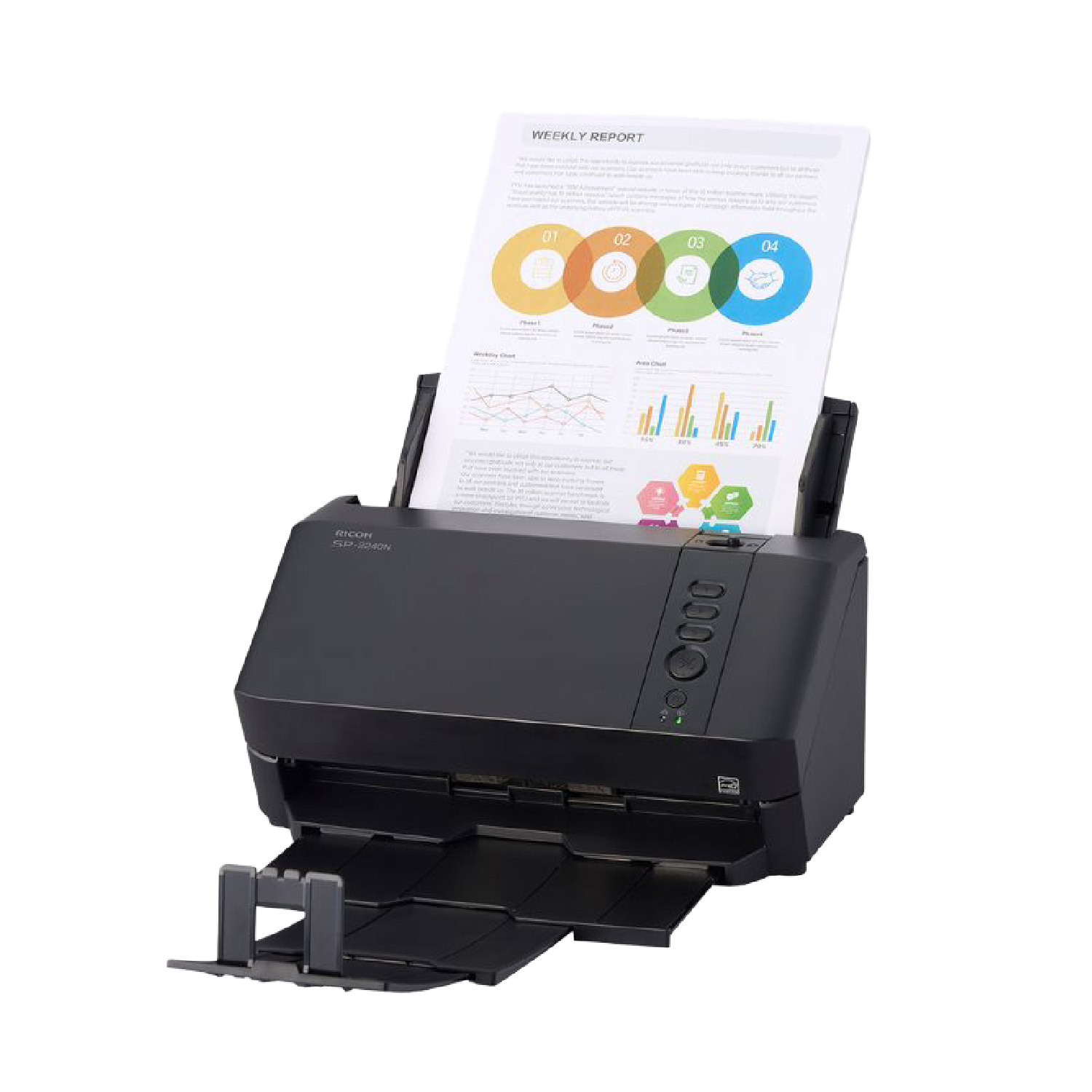 Ricoh SP-2240N Duplex Document Image Scanner ADF