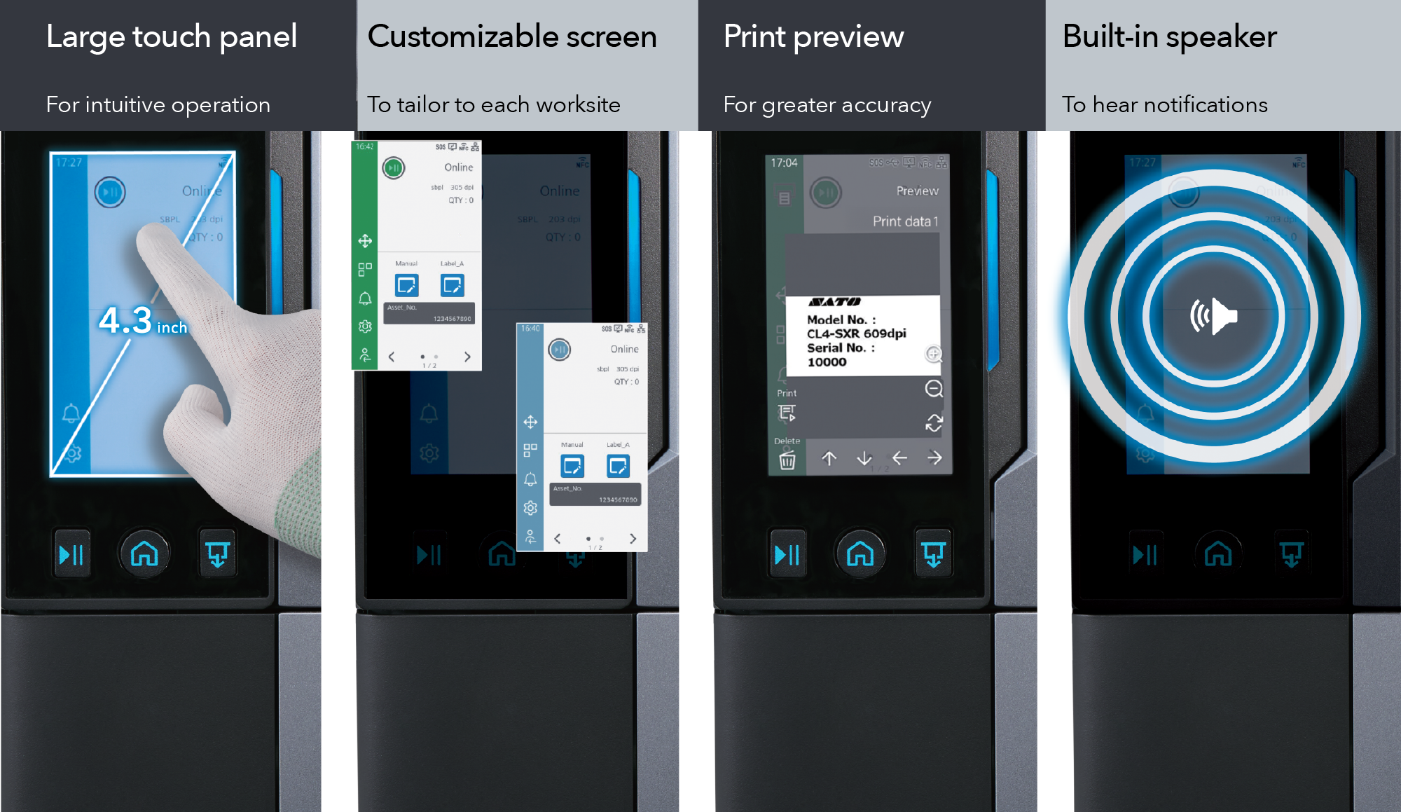 SATO CL4-SXR & CL6-SXR Flagship industrial label printer SATO CL4-SXR & CL6-SXR Flagship industrial label printer